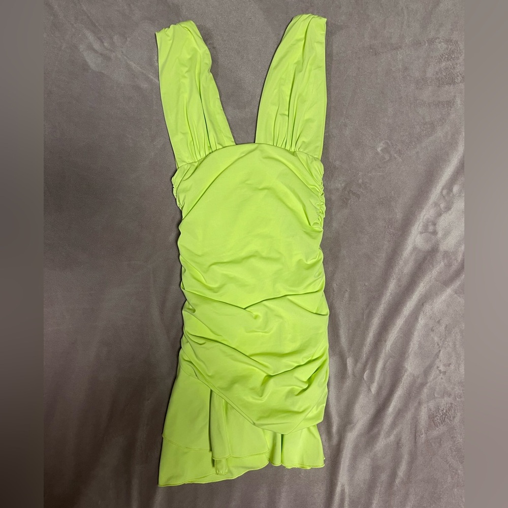 Princess Polly Neon Green Dress